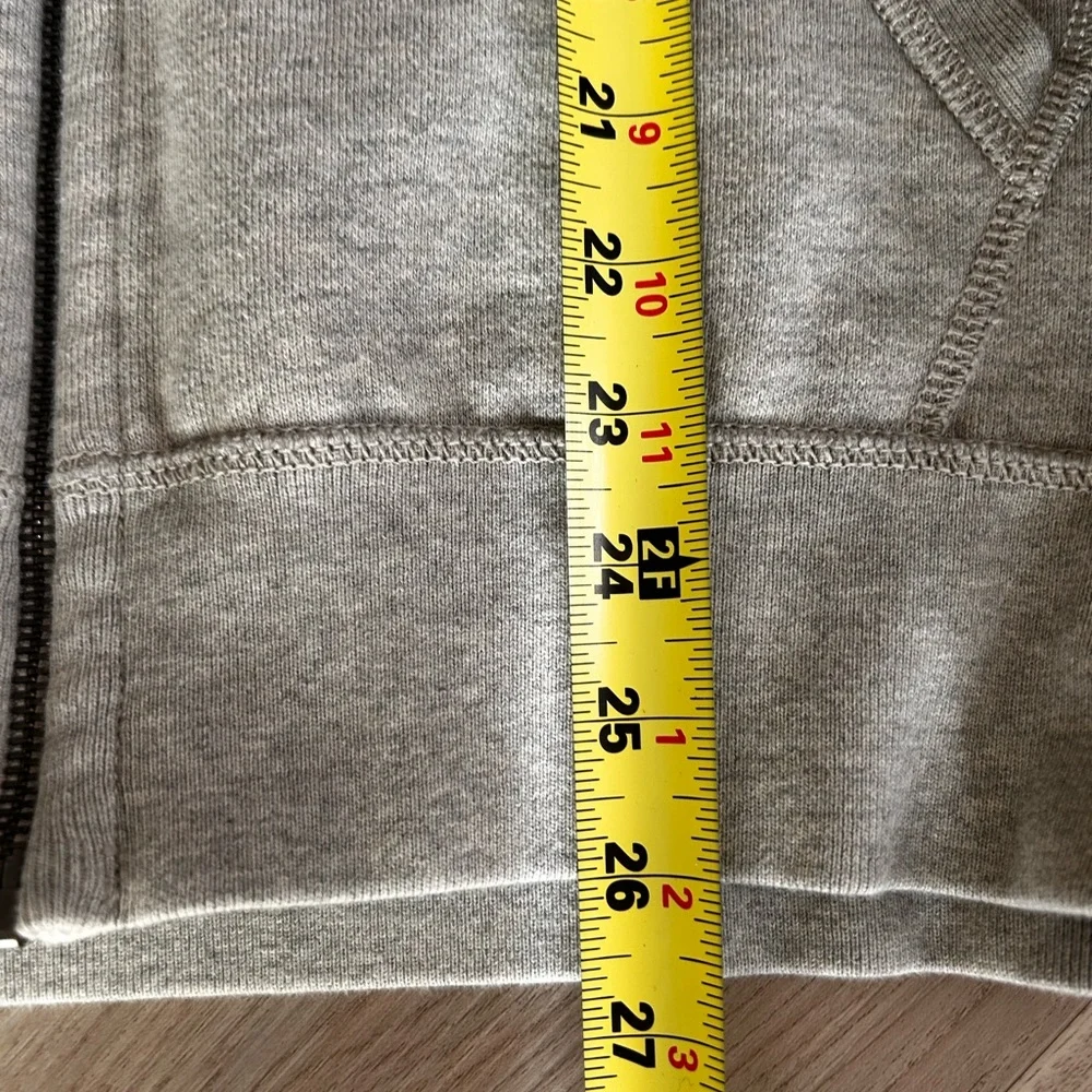 Polo Ralph Lauren Full-Zip Hoodie L NWOT Gray Double-Knit Fleece Casual Lounge